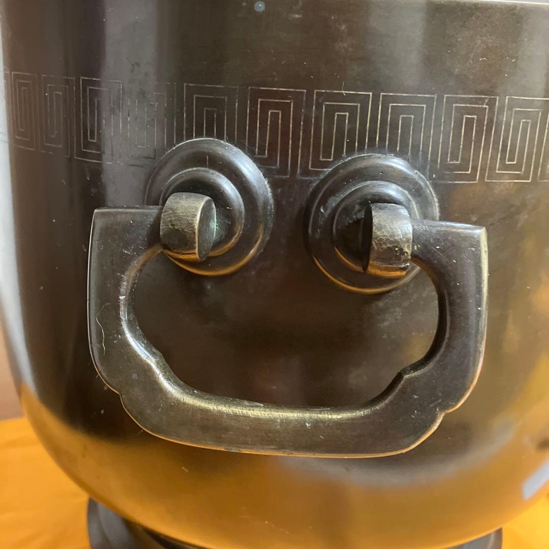 火鉢　銅製　古美術