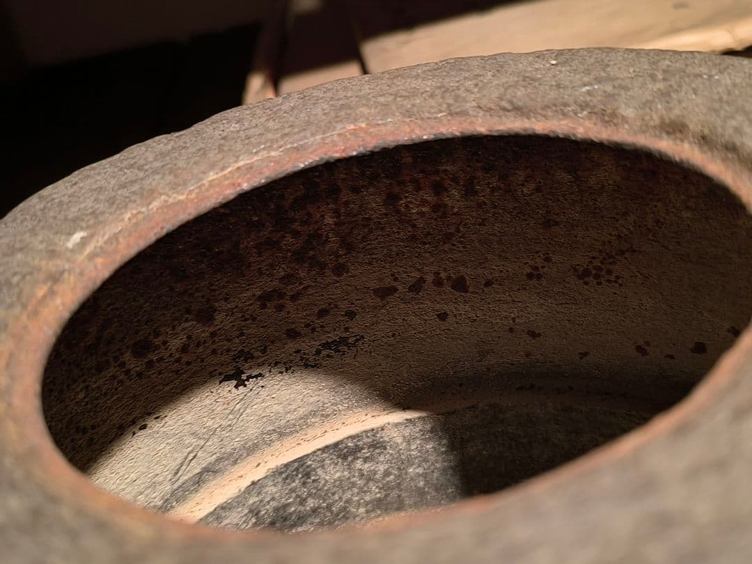 茶道具 廣口釜 松地紋（萬里松風）共箱付き