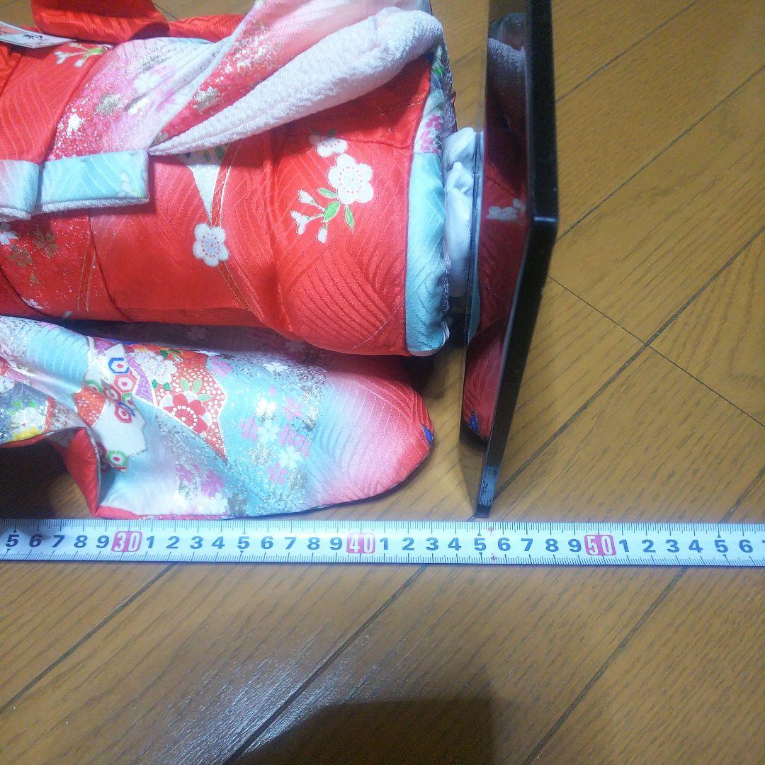 市松人形 13号 花柄 着物 約45cm 座敷わらしの宿る人形 お守り幸運 呪物