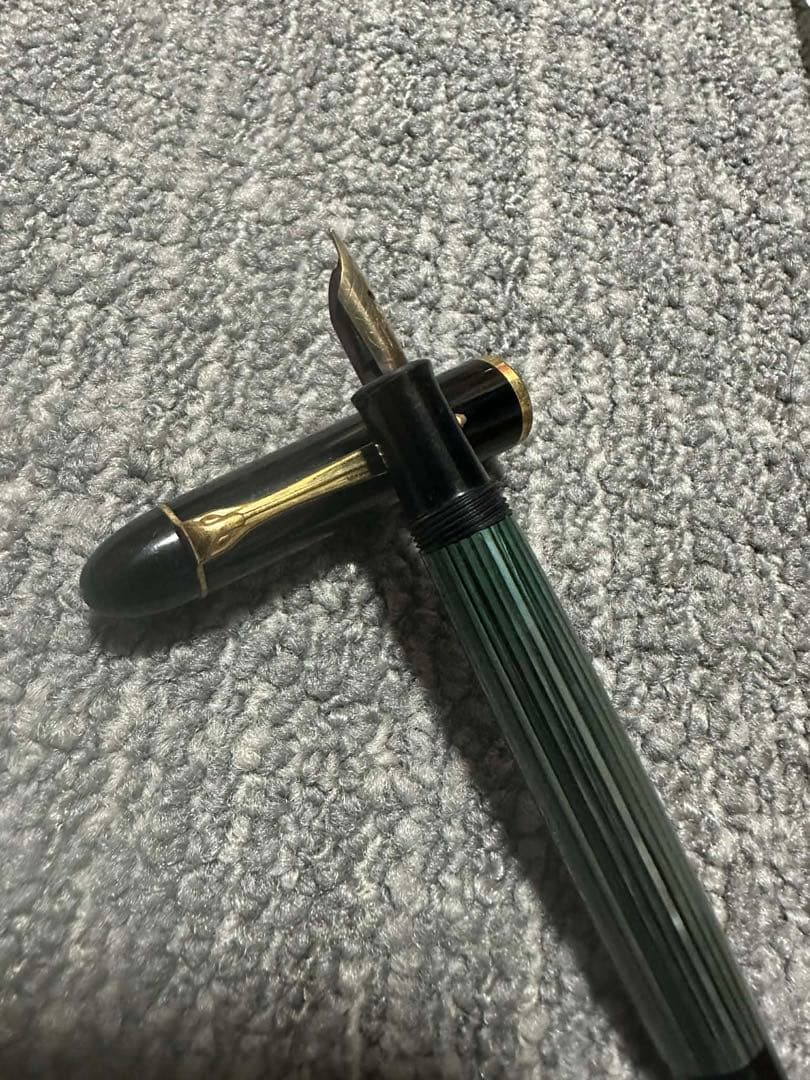Pelikan　ペリカン　140　万年筆　EF　緑縞