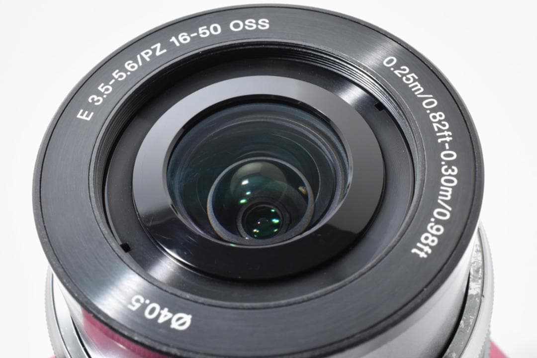 《 ショット極少 》　ソニー　SONY α5000 レンズキット ピンク SD付