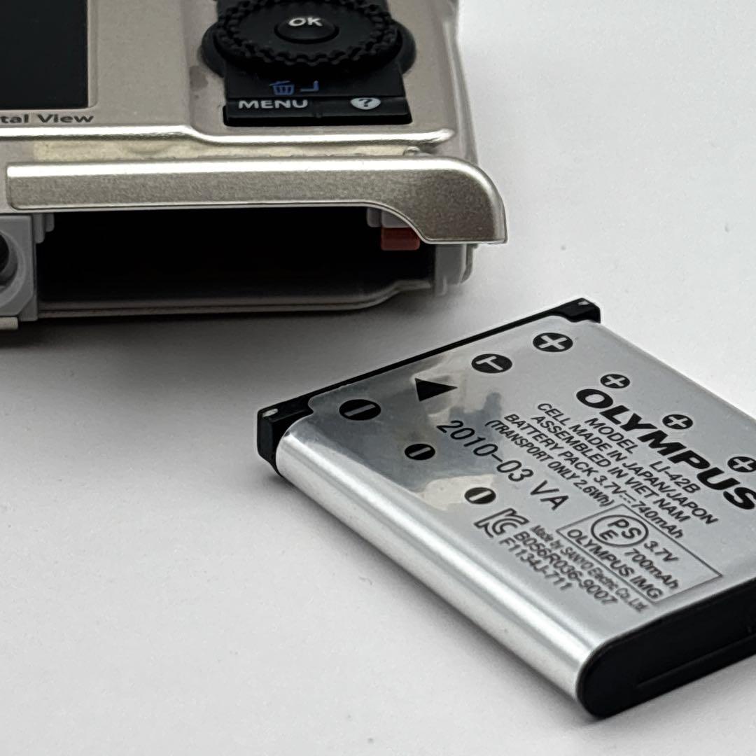 動作品 OLYMPUS オリンパス ミュー μ 5010 シルバー デジカメ