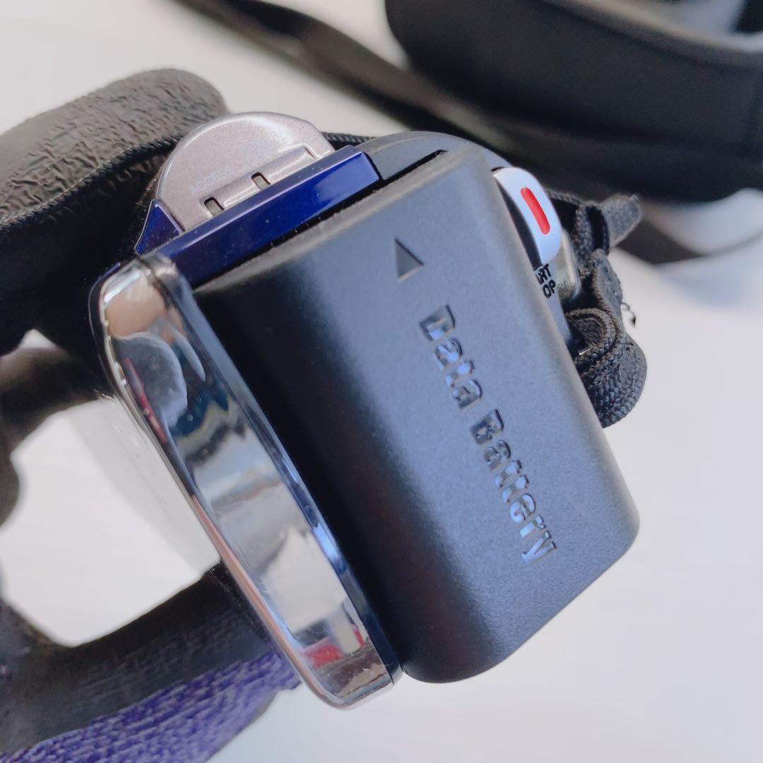 JVC ビデオカメラ GZ-E600-A エブリオ ブルー 動作OK