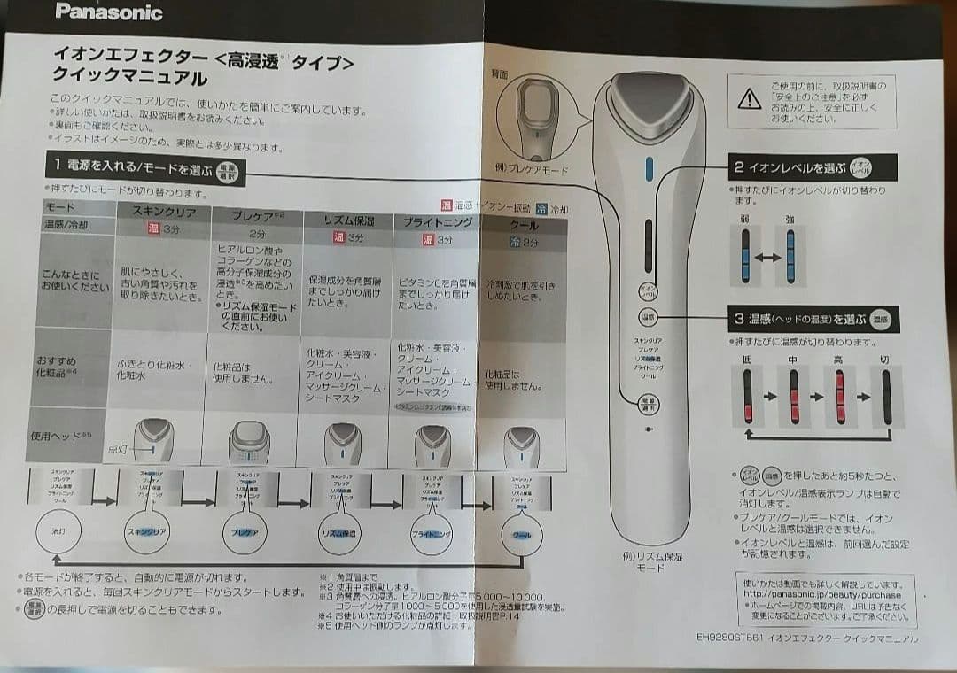 Panasonic イオンエフェクター 美顔器　未使用　スキンケア　人気