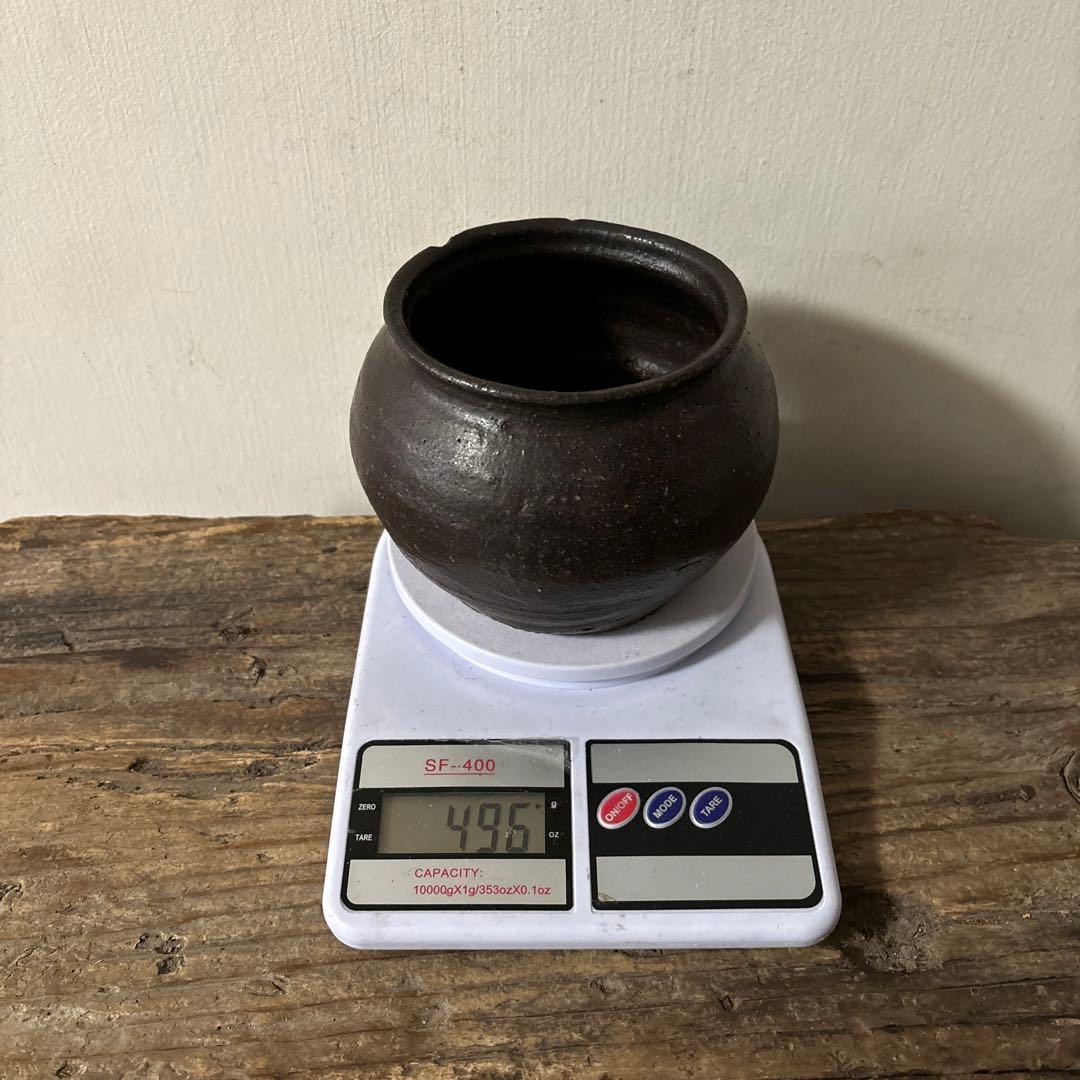 韓国アンティーク　壷　オンギ 李朝　その３２検：骨董品.アンティーク.花器