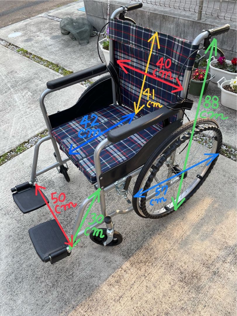 ハ*ト様 中古美品　自走式　車椅子　美品　手渡し　可能な方のみ　引き取り場所多摩