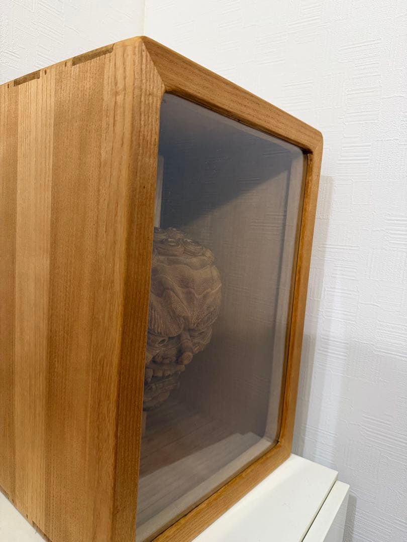 不動明王　手彫りお面　一木造り
