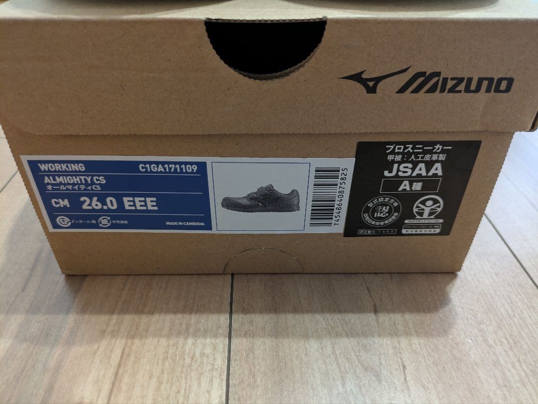 Mizuno 安全靴 ブラック