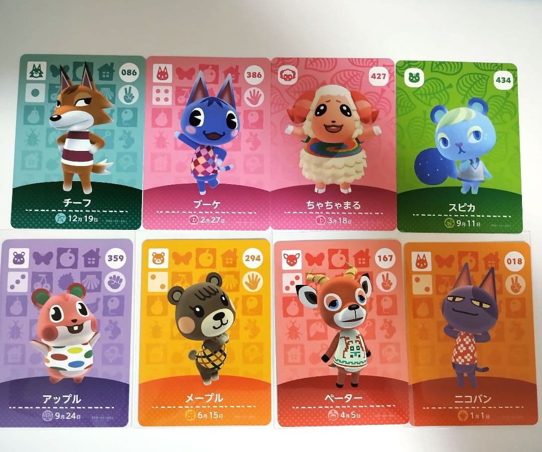 どう森 あつ森 amiiboカード チーフ ブーケ ちゃちゃまる スピカ まとめ