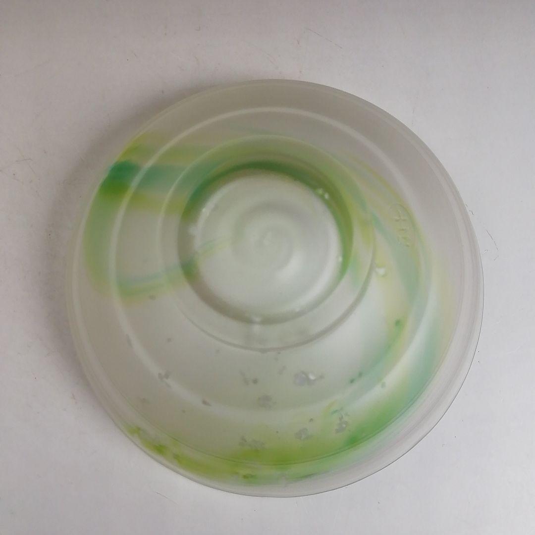 Ｗ３７５　茶碗　『硝子　茶碗』『関吉昭 造』　共箱　抹茶碗　茶道具
