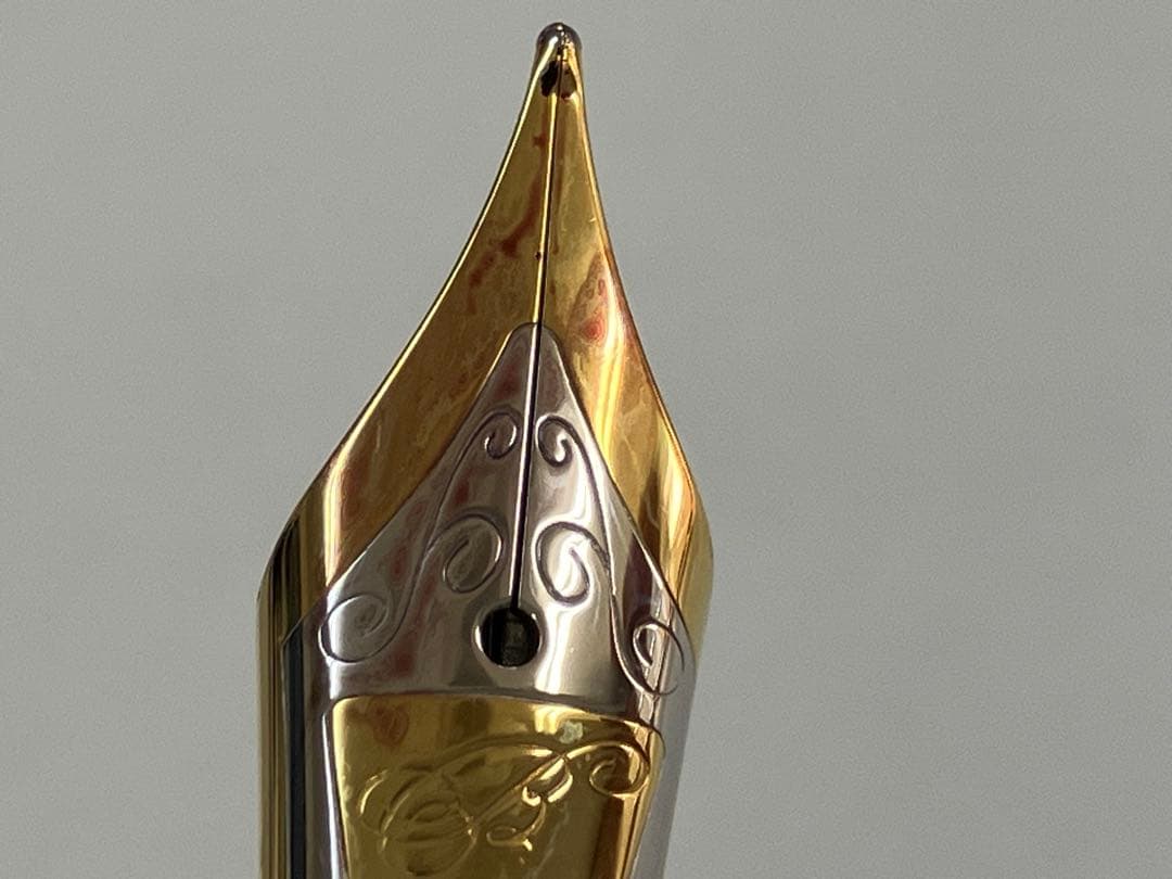 BEXLEY万年筆/ベクスリー/ベクスレー/茶色と黒のマーブル模様/18K750