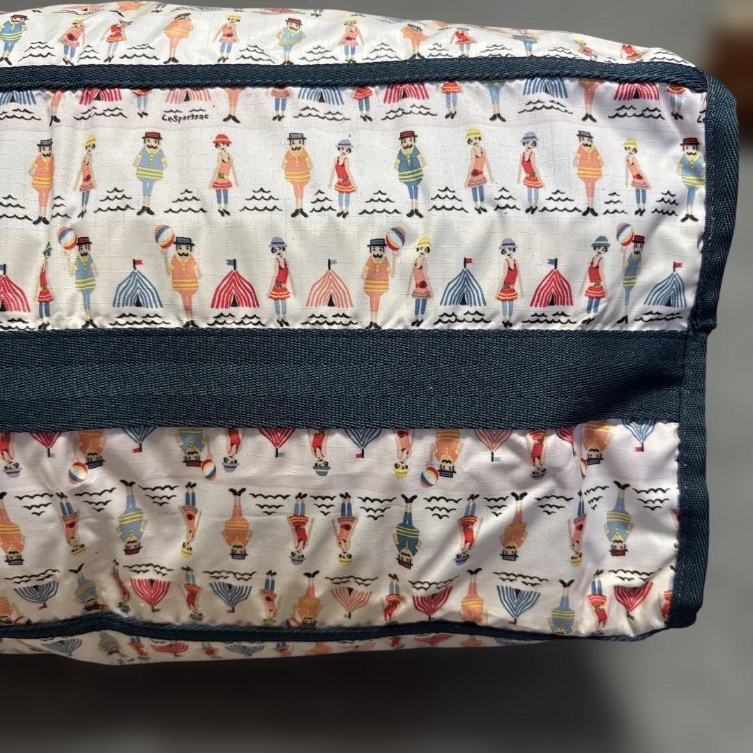 LeSportsac レスポ　ボストンバッグ 2way ポーチ付き 鍵付き