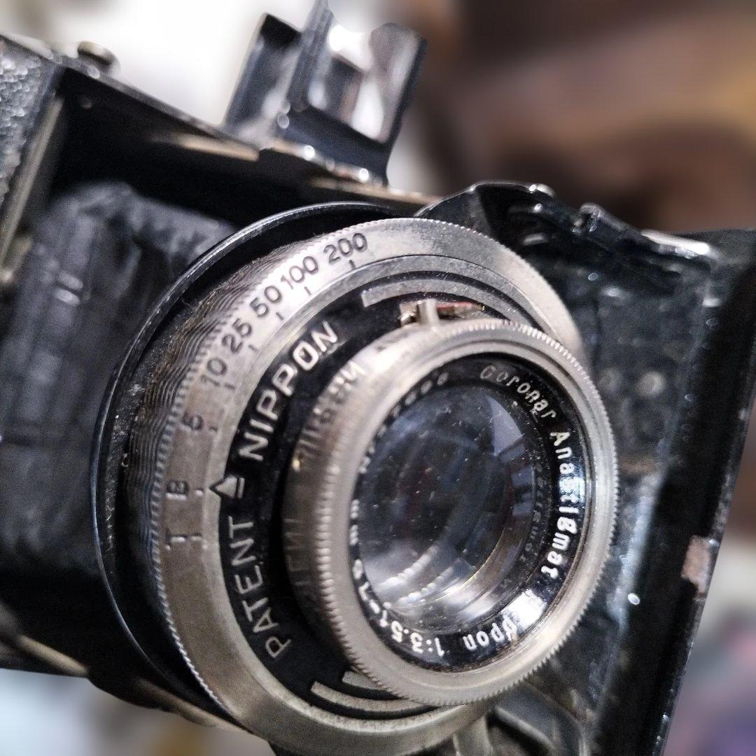 セミミノルタ、Coronar Anastas 75mm 中判フィルムカメラ