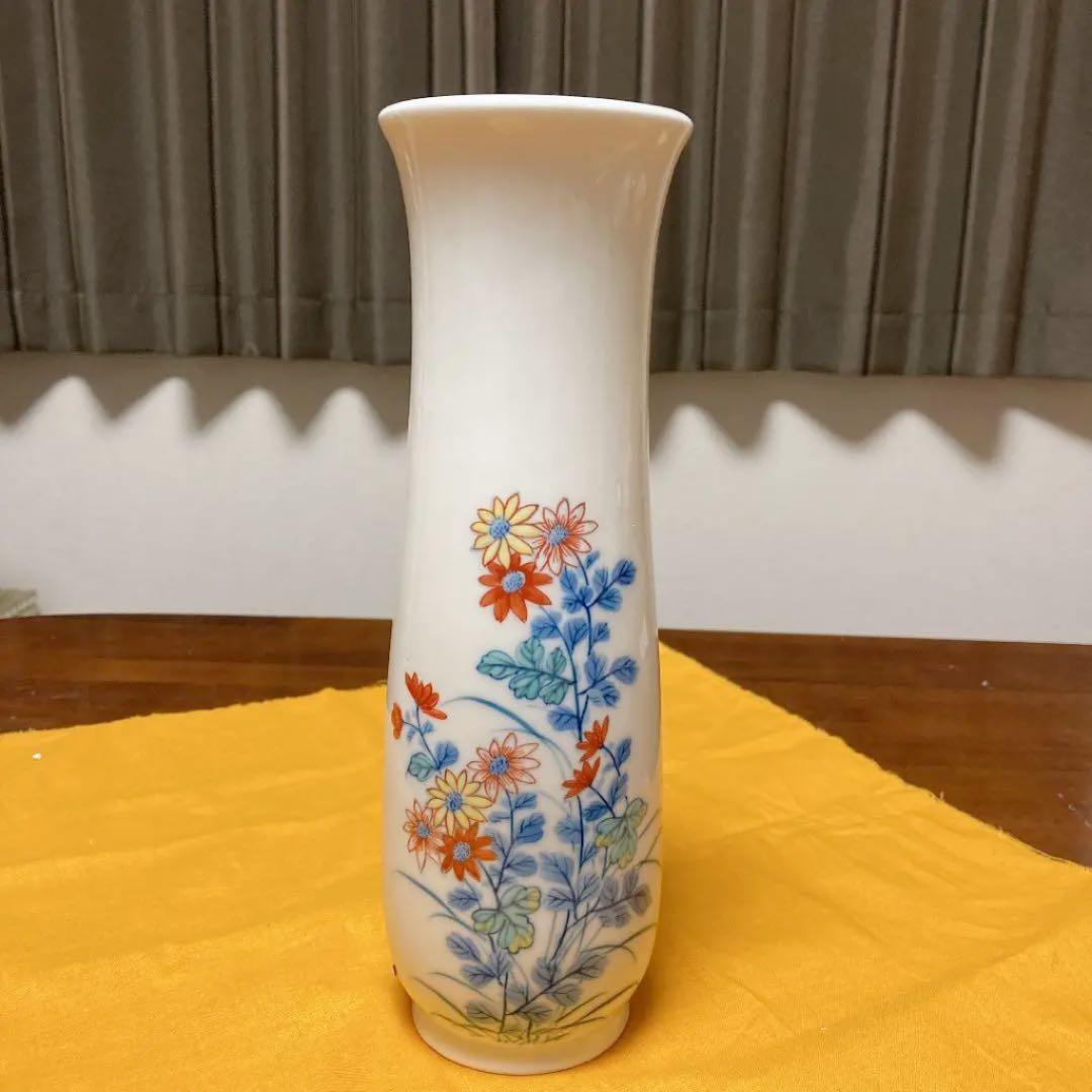 花瓶　鍋島　岳山作　古美術