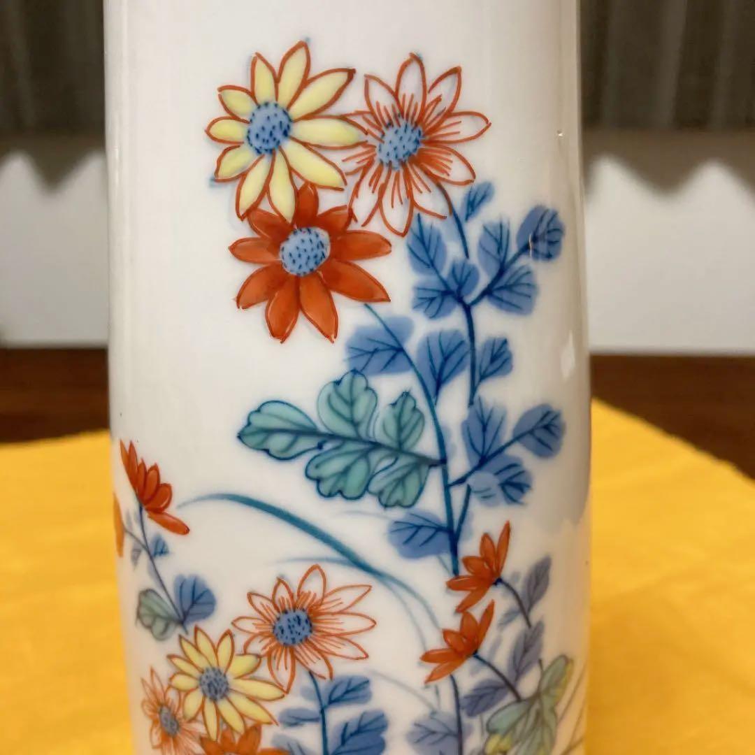花瓶　鍋島　岳山作　古美術