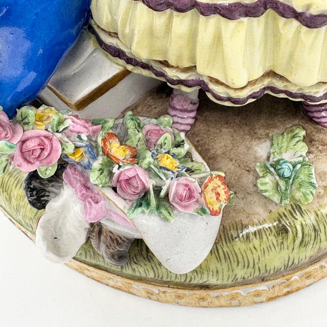 ♦︎Meissen マイセン 「婚約」 フィギュリン 陶器 人形 訳あり