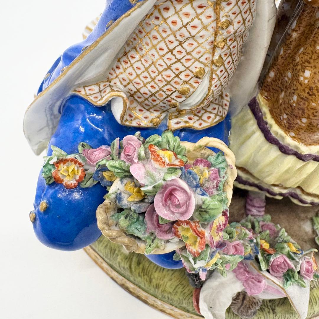 ♦︎Meissen マイセン 「婚約」 フィギュリン 陶器 人形 訳あり