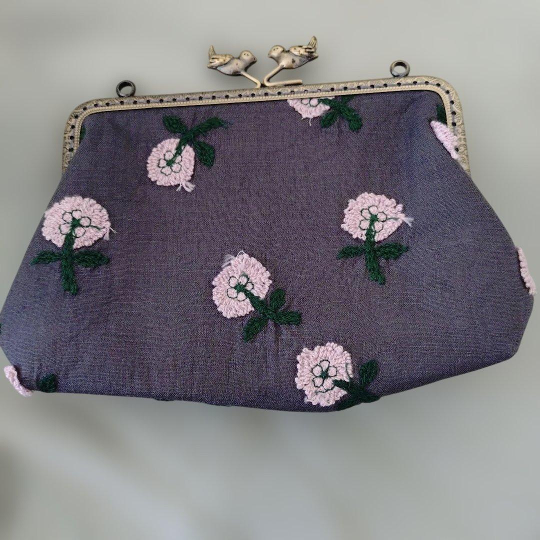 ミナペルホネン がまぐちポーチ お財布 ハンドメイド品