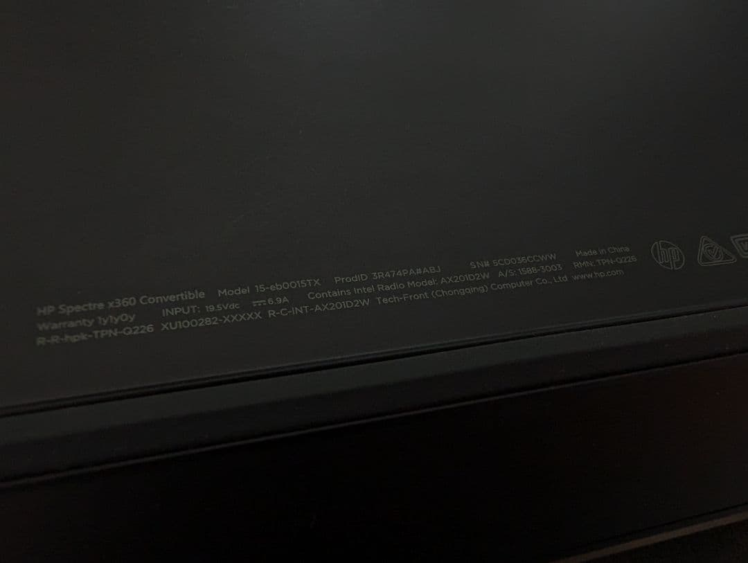 HP Spectre x360 15-eb ケース&専用ペン付き