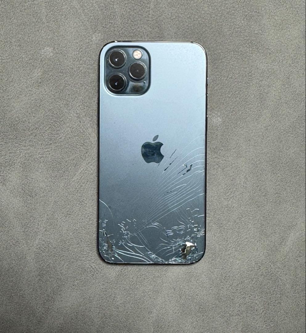 iPhone pro 12 正常起動確認済み 背面割れ 256GB SIMフリー