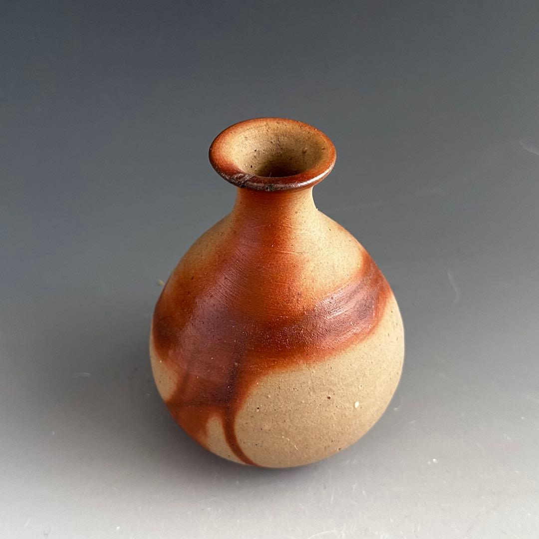 酒器　備前焼　火襷　徳利　伊勢崎卓　共箱　陶芸　酒次　懐石　和の器　和食器