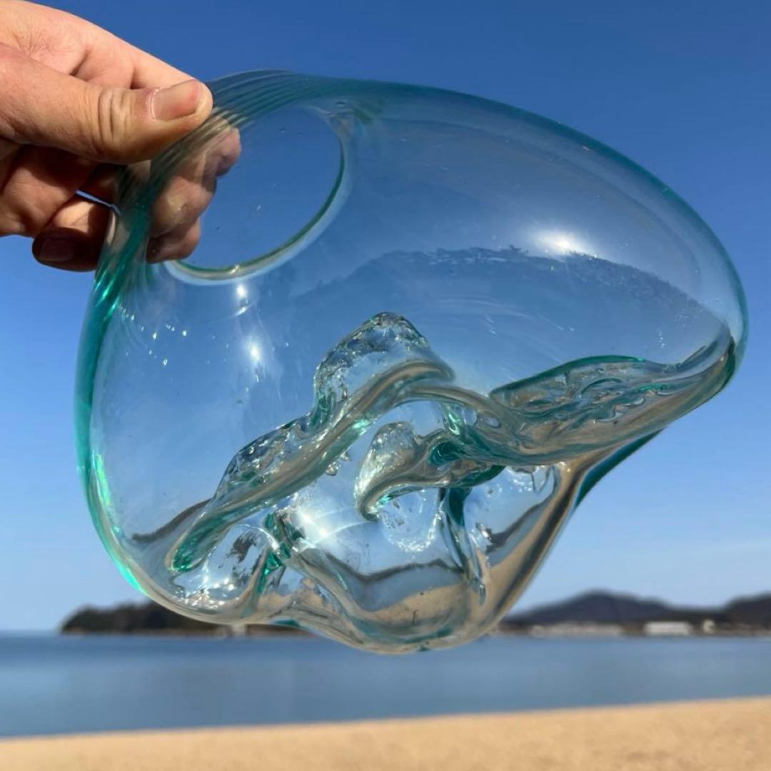 流木ガラスオブジェ大J 花瓶 金魚鉢 ガーデニング フラワーポット 水槽 アート