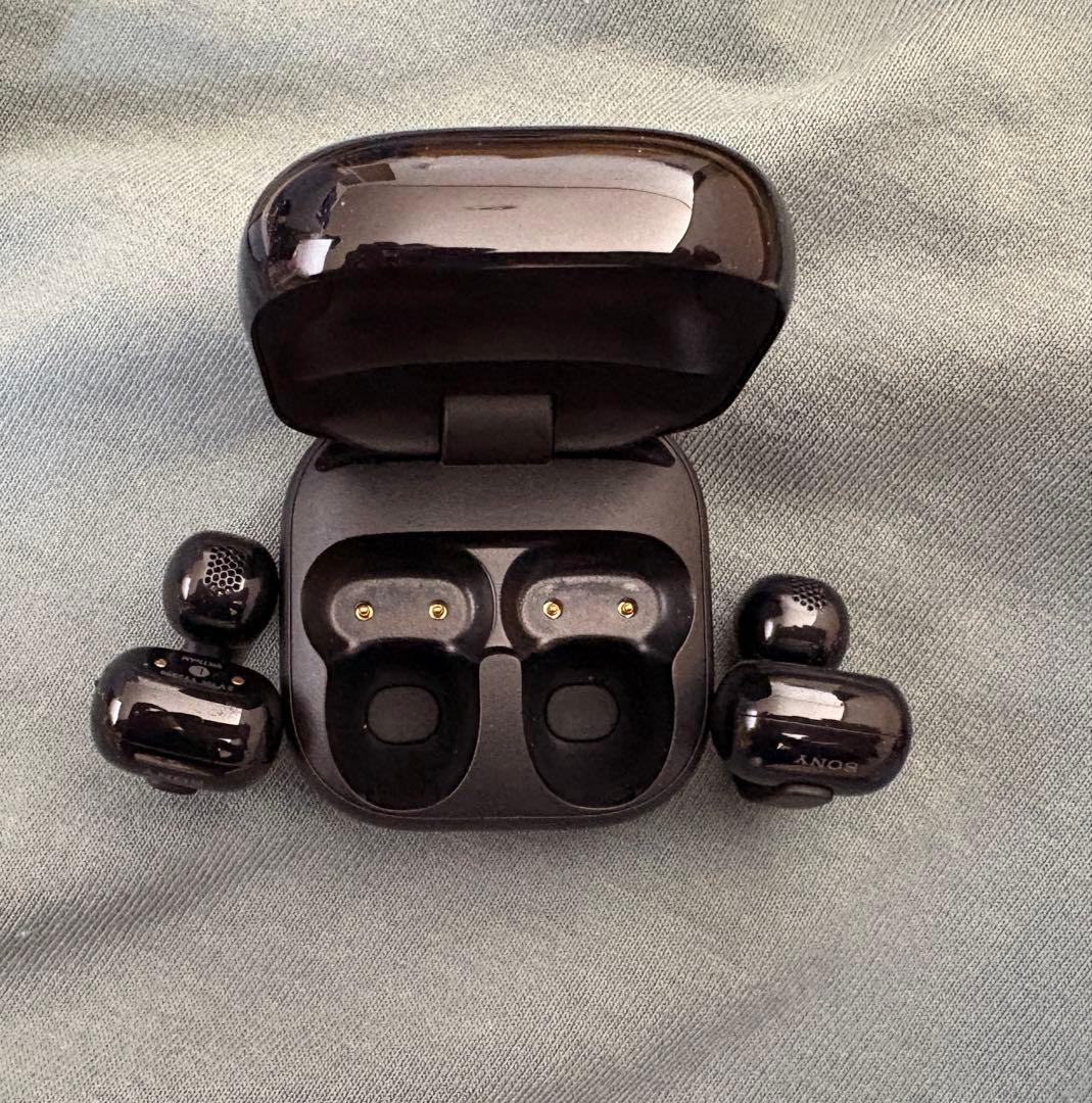 SONY LinkBuds Clip 美品 ブラック ながら聴きイヤホン