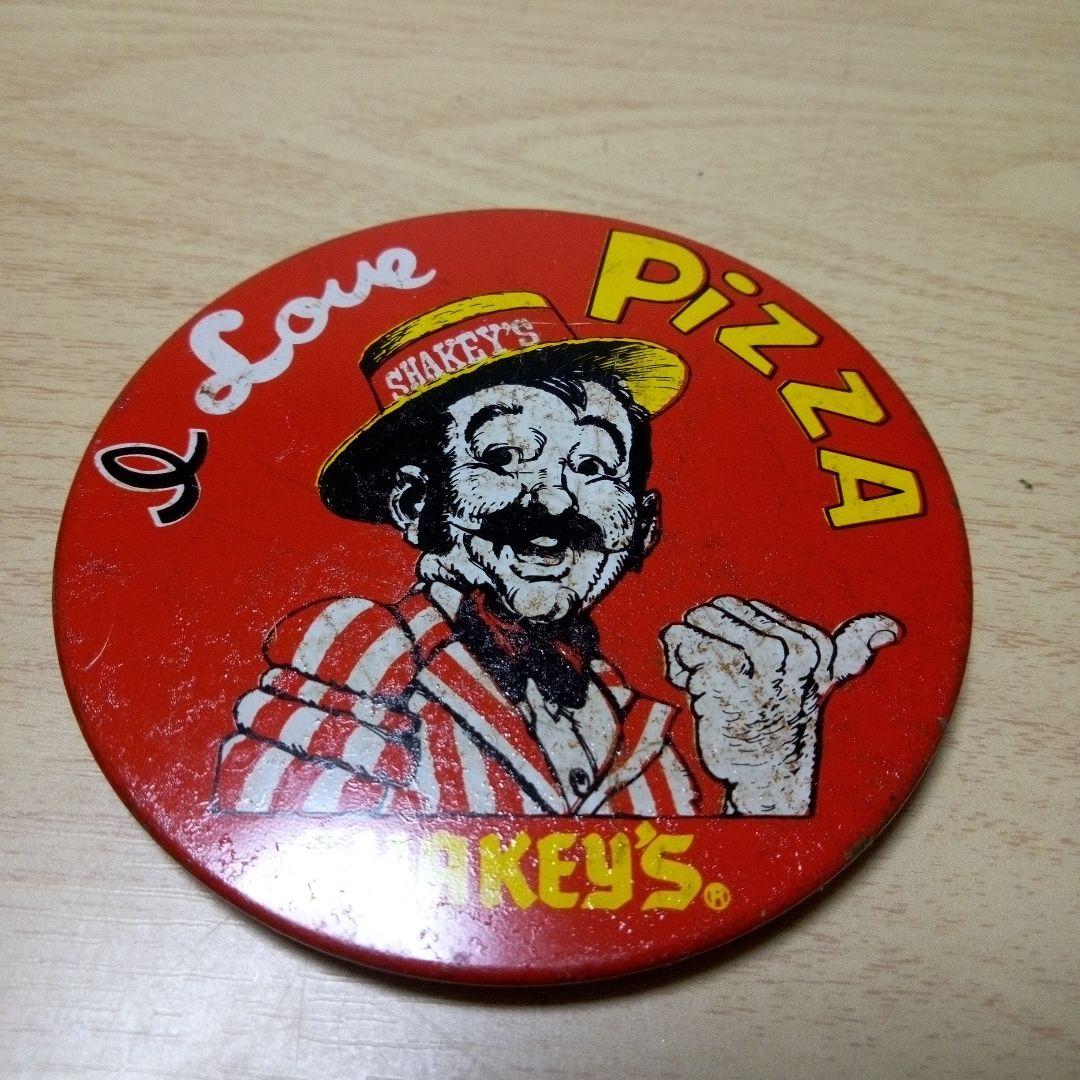 缶バッヂ　　シェイキーズ　PIZZA　　絶版　希少‼️