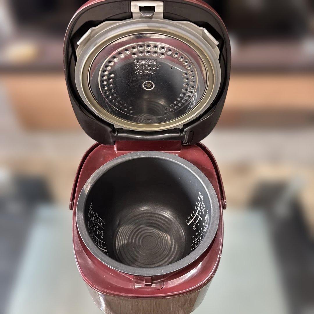 【1升炊き】東芝 真空IH炊飯器 鍛造かまど銅釜 RC-18VRL レッド