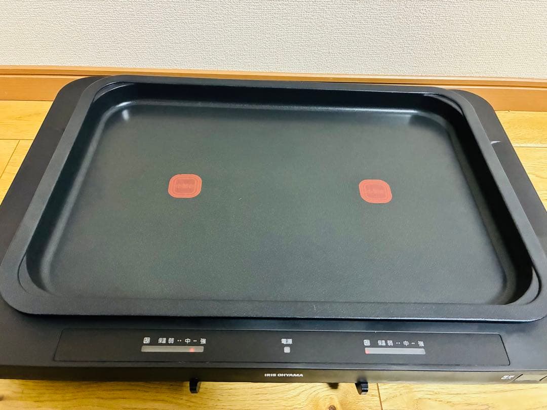 アイリスオーヤマ　左右温調ホットプレート　WHPK-012 2020年製