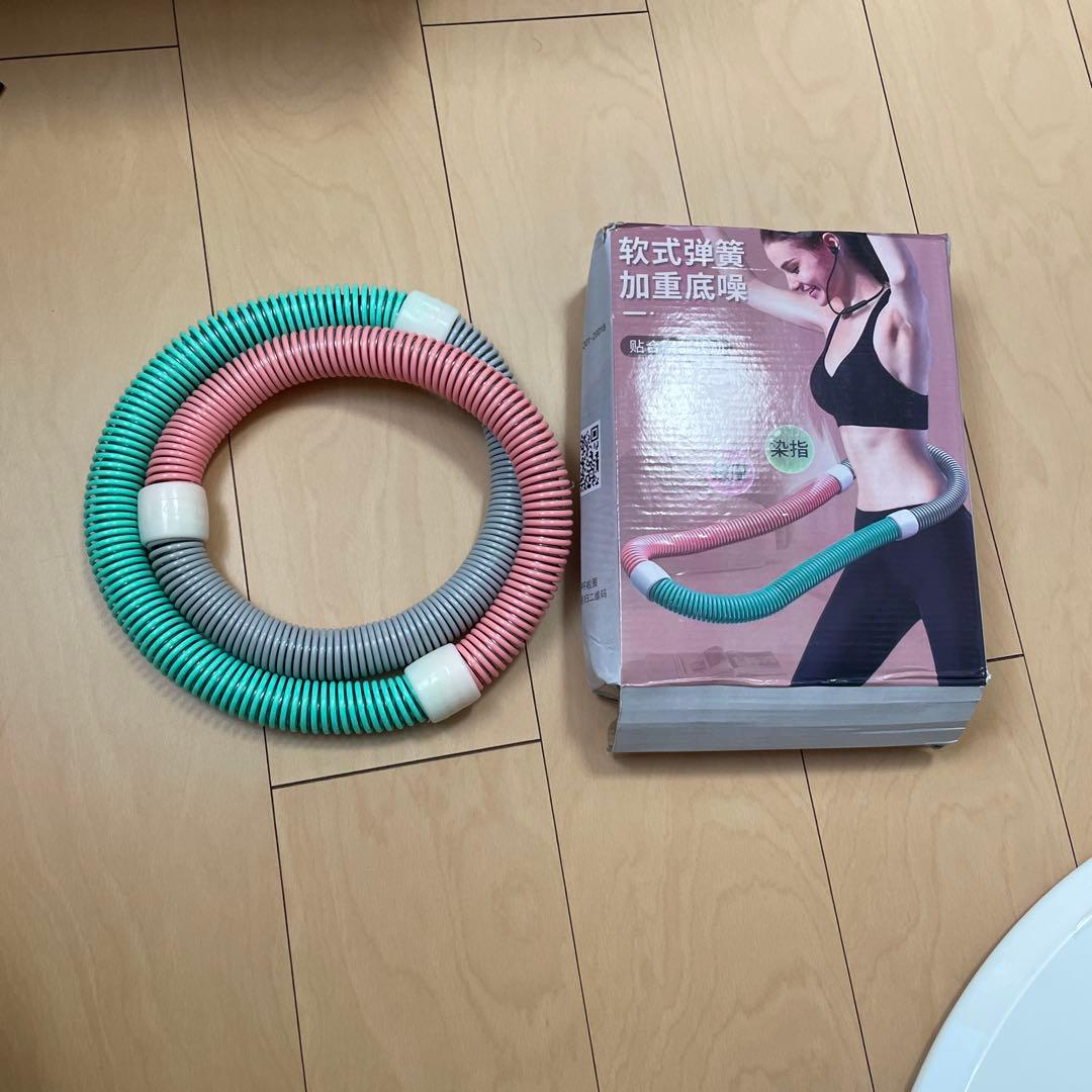 多機能 新感覚 ソフトスプリングフラフープ 静音 フィットネス 全身 運動 健康