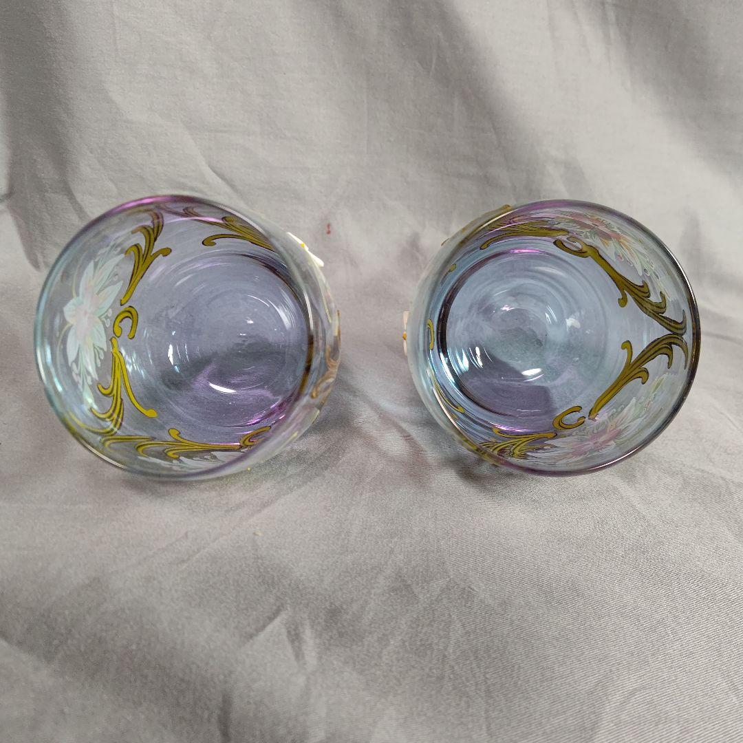 VenetiaglassMURANO グラス6客とデキャンタ作家銘 あり