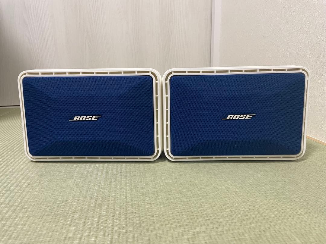 【希少】BOSE スピーカー 101MMW　白 ボックス型　青ネット　即日発送！