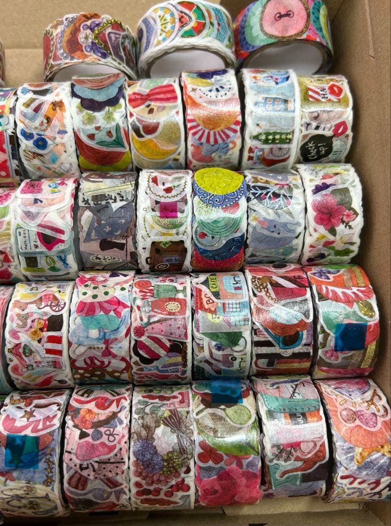 フェリシモ　ガラフル　まきまき　マスキングテープのみ　まとめ売り　54個