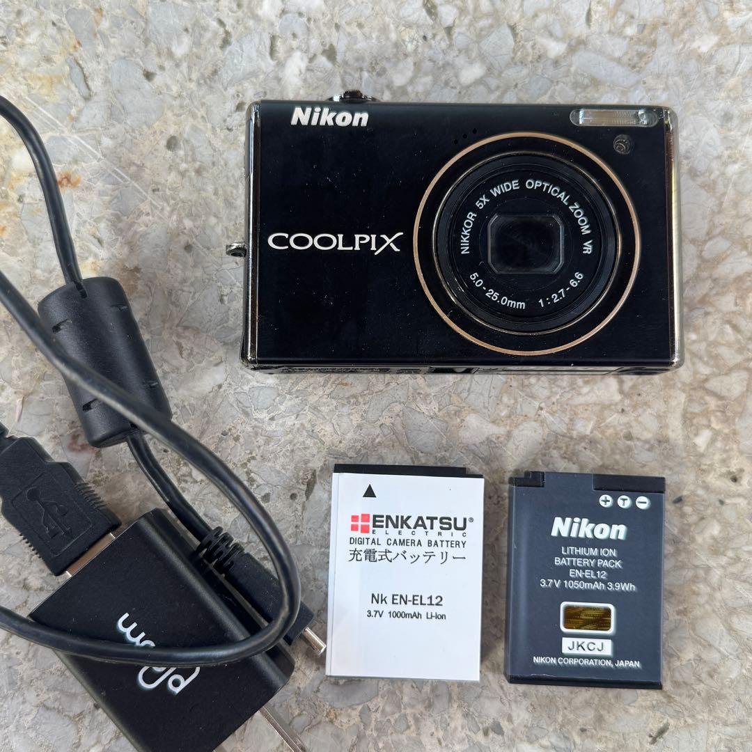実写良⭕️【動作確認済】Nikon COOLPIX S640　レッド　デジカメ