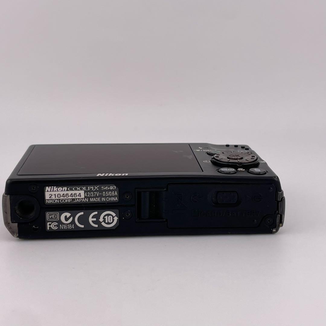実写良⭕️【動作確認済】Nikon COOLPIX S640　レッド　デジカメ