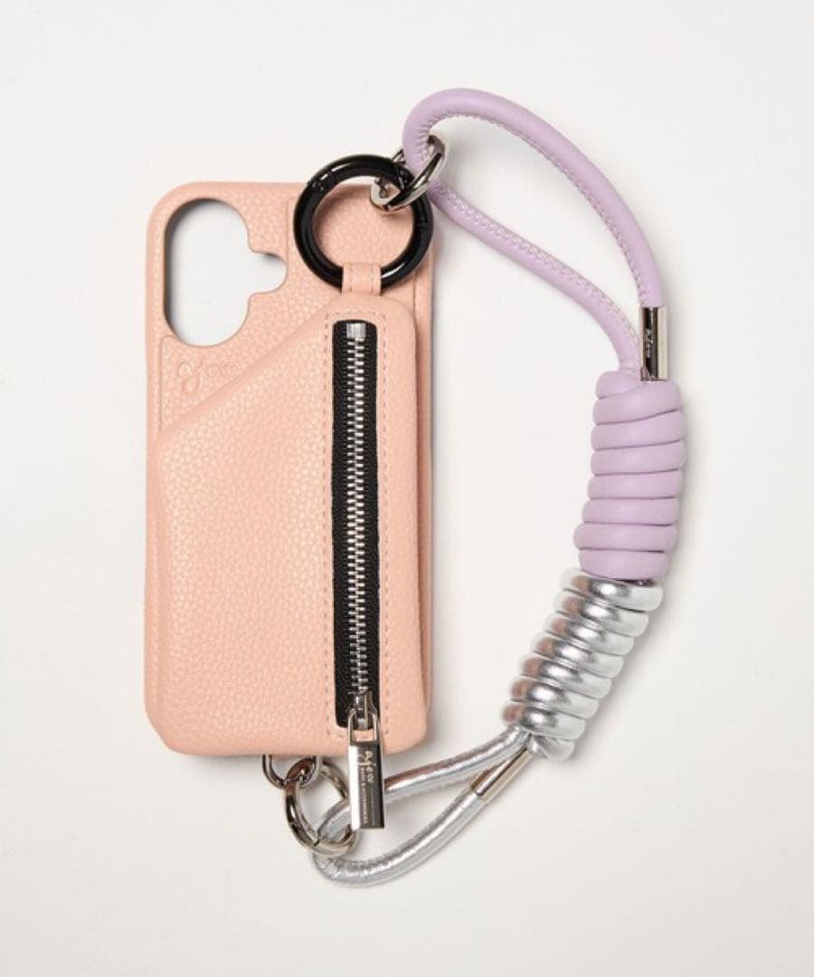 ajew コイルストラップ ストラップ silver × lavender