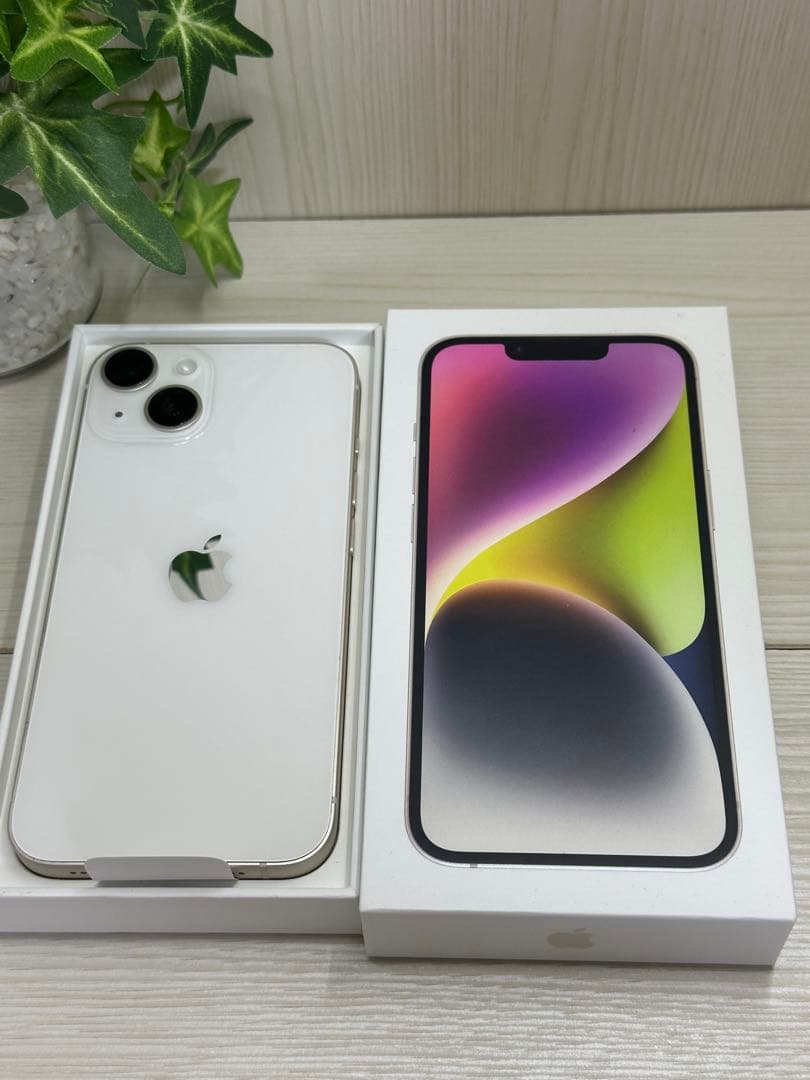 ✅✨新品級・100％✨iPhone 14 128GB❣️スターライト