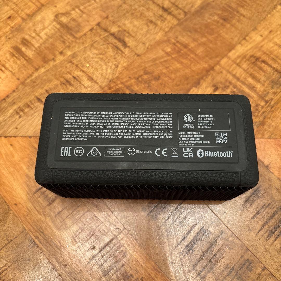 Marshall ワイヤレスポータブル防水スピーカー EmbertonⅡ
