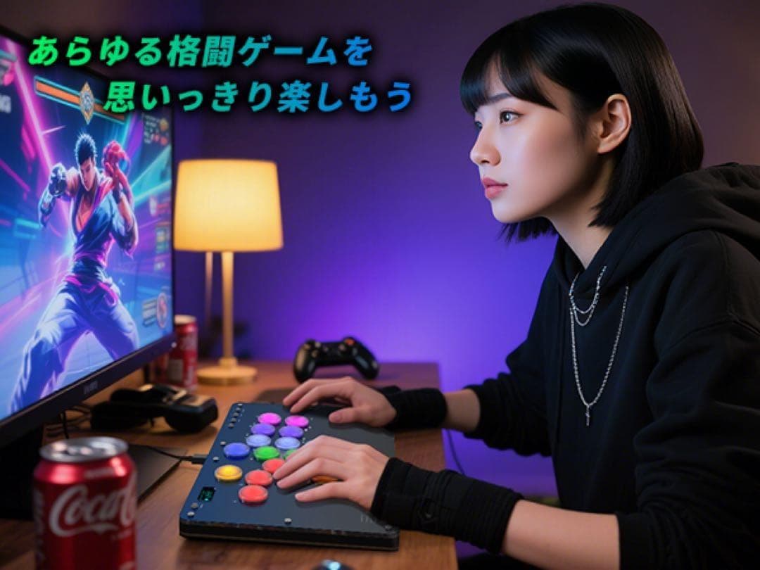 アケコン レバーレス コントローラー　16ボタン·RP2040 ゲーム パッド