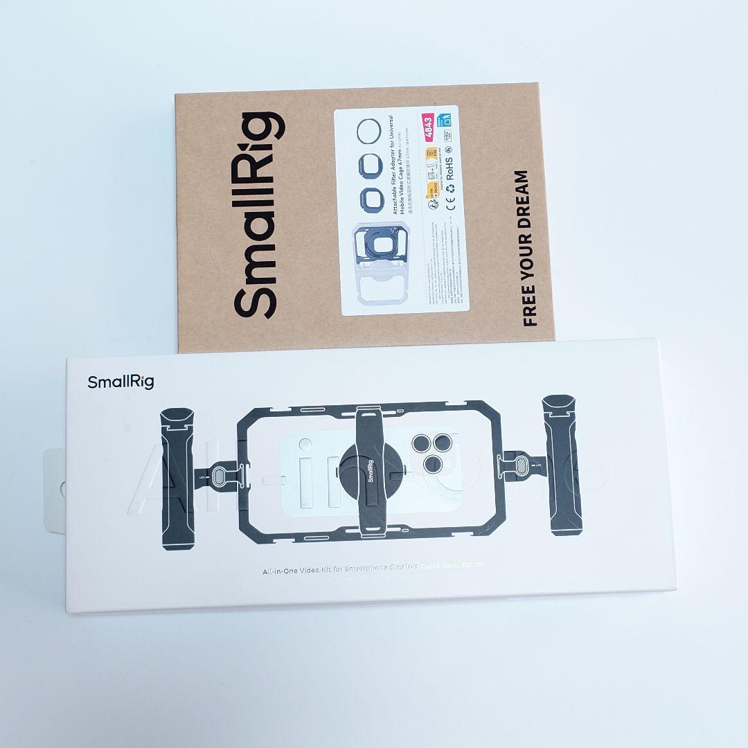 SmallRig スマートフォン用カメラケージ フィルターアダプター付き
