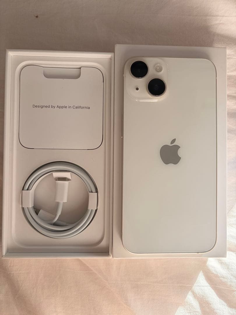 【美品】iPhone 14本体ホワイト 256G SIMフリー