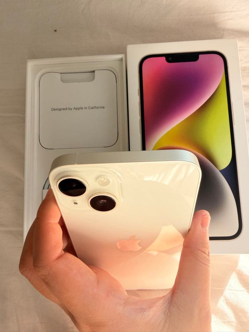 【美品】iPhone 14本体ホワイト 256G SIMフリー