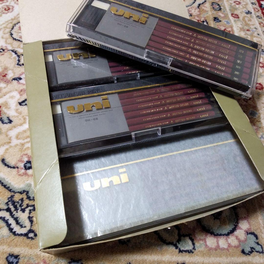 uni 9H-6B 鉛筆 12本入り×6ケース　箱入りまとめ売り　HB　三菱鉛筆