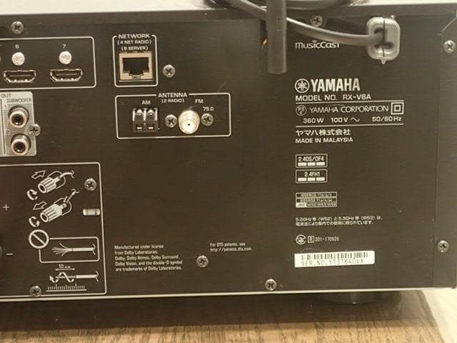 YAMAHA AVアンプ RX-V6A　美品美音快調・付属品多彩・大満足ライフ