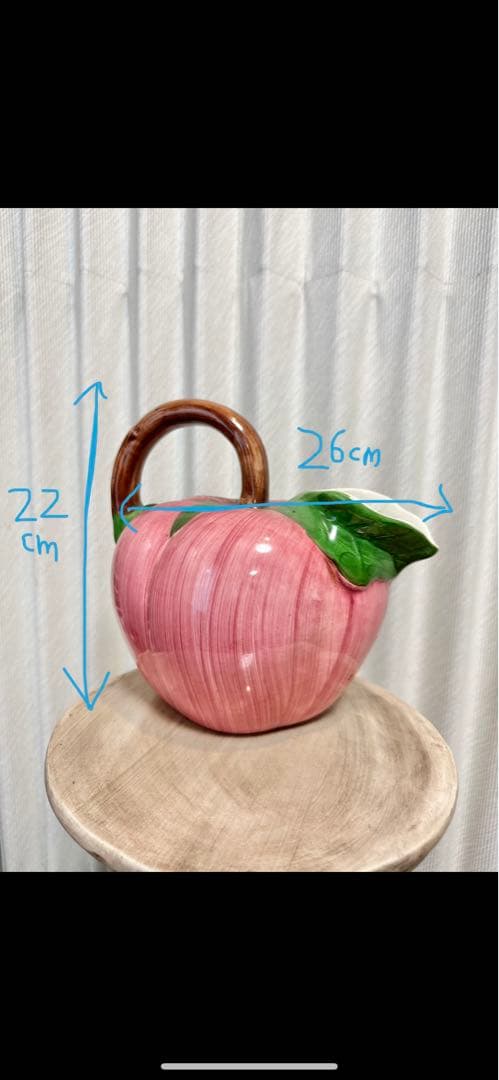 匿名配送　送料無料　イタリア製　ピッチャー　トマト　フルーツ　陶器