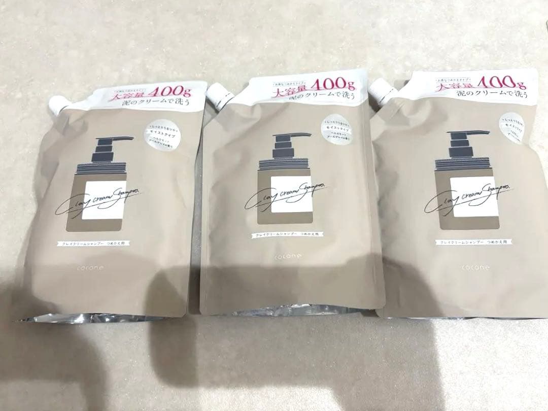 cocone ココネクレイクリームシャンプー 400g 3個セット