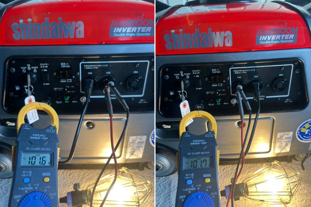 【動作良好】SHINDAIWA新ダイワ インバーター発電機 iEG2800M 2