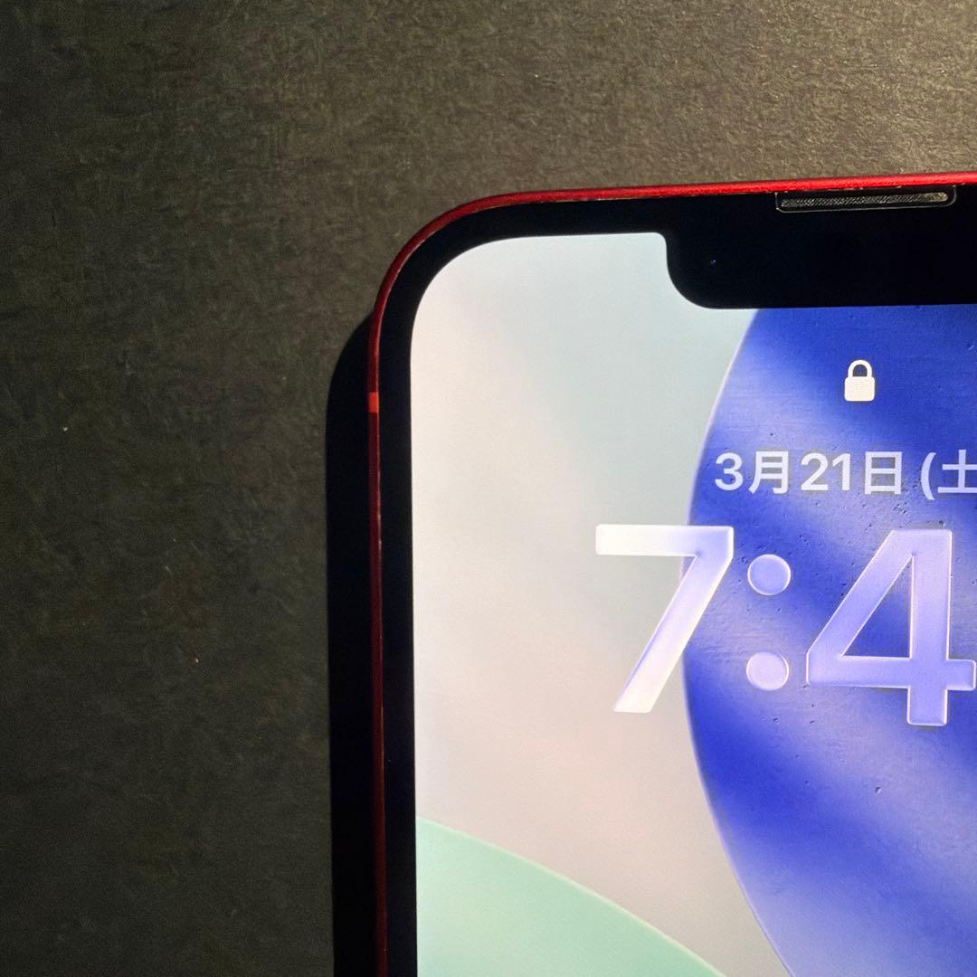 iPhone13 RED256GBバッテリー残量88% SIMフリー　ケース付き