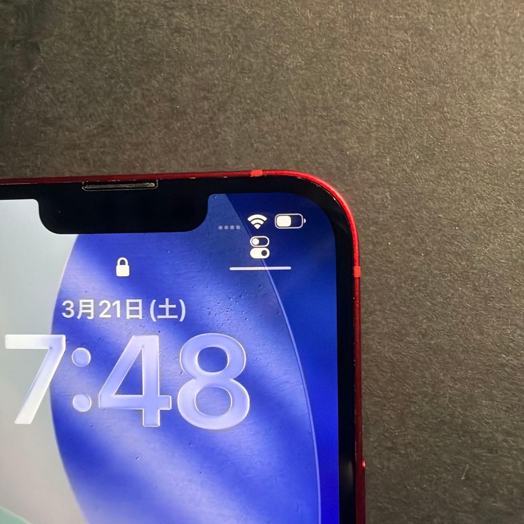 iPhone13 RED256GBバッテリー残量88% SIMフリー　ケース付き